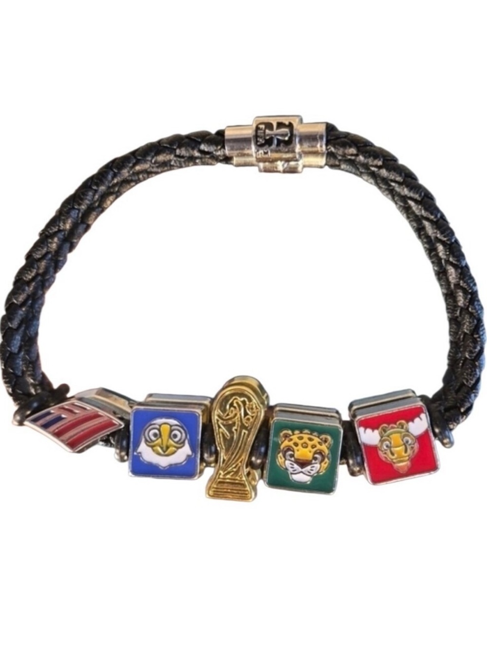 FIFA 2026 World Cup North Americas Charm Bracelet - Multicolor Size Large